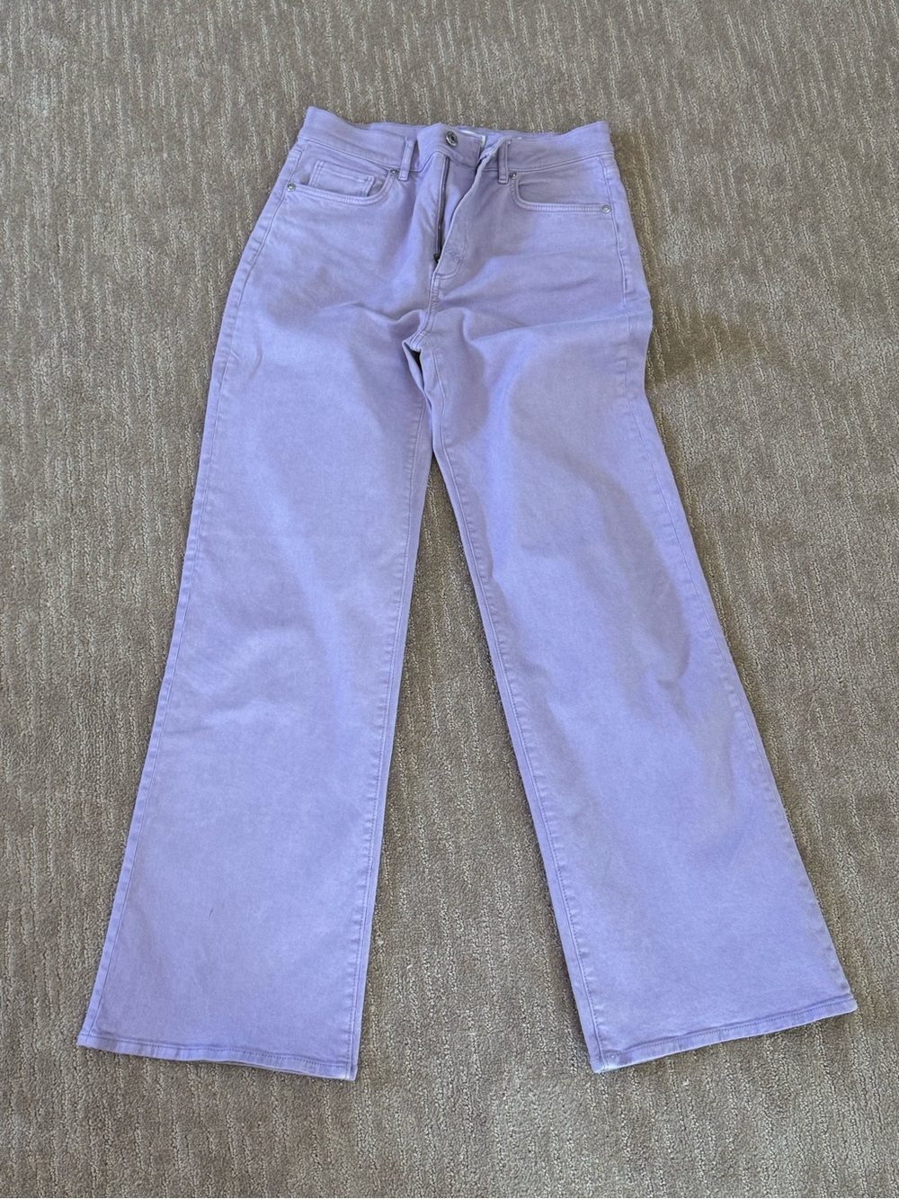 LOFT Lilac Wide-Leg Jeans